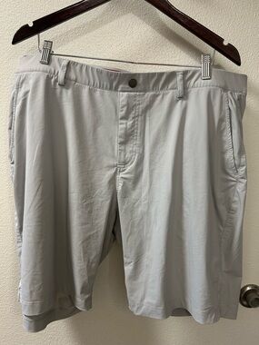 Redvanly Hanover Shorts Mens XXL GREY 9" Pull On Performance Golf Stretch